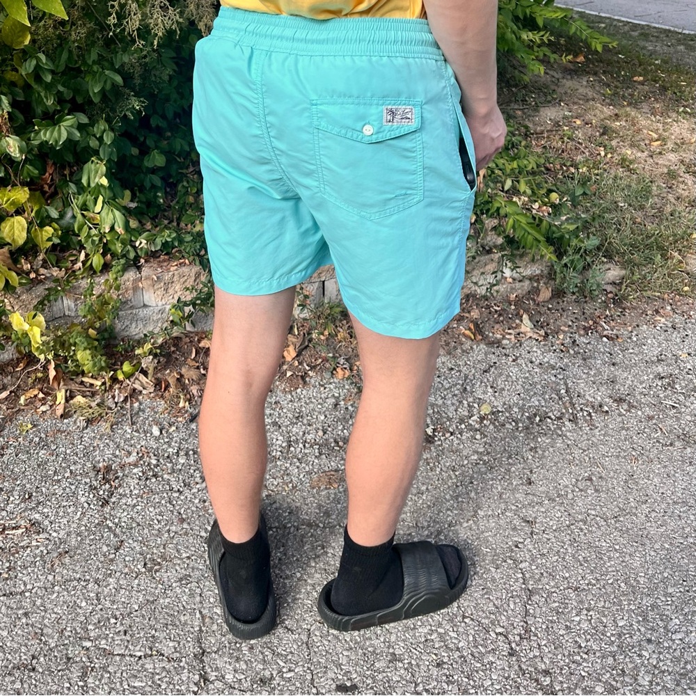 POLO Ralph Lauren Traveler Seafoam Swim Trunks SZ M! EUC! - Picture 5 of 16